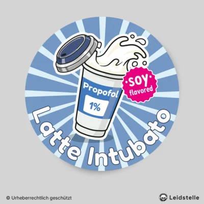 "Latte Intubato" - Sticker