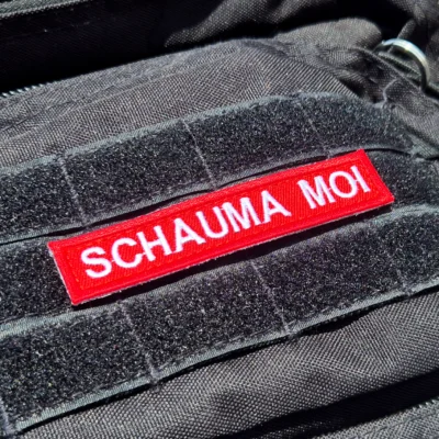 "Schauma moi" - Klettstreifen