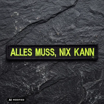 "Alles muss, nix kann" - Klettstreifen